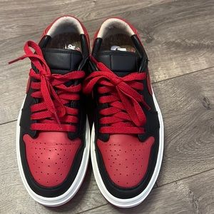 Air Jordan 1 alternates size 7 girls fire red black